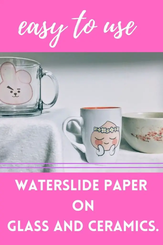 how to use waterslide paper on glass