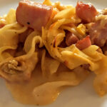 Cheesy Ham Noodle Casserole