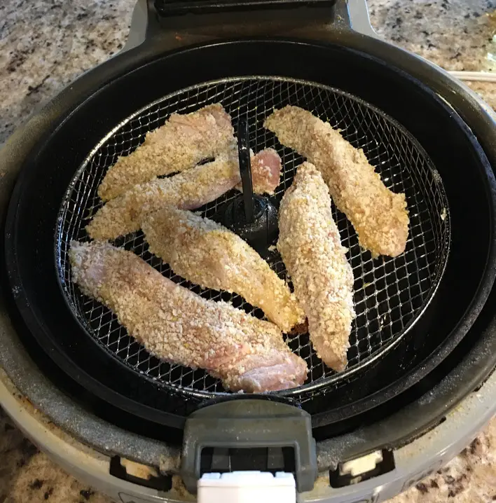 Making healthy chicken fingers from scratch
