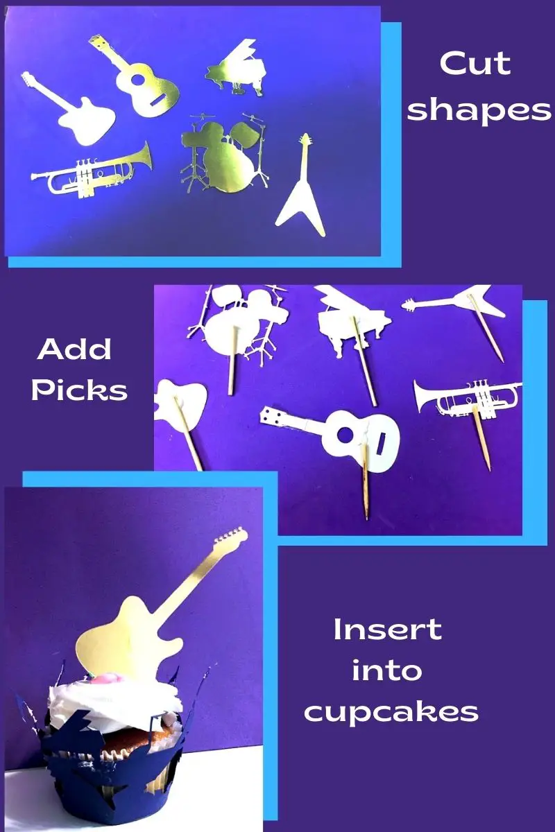 How to make Cupcake wrappers and toppers for your favourite Rockstar ...