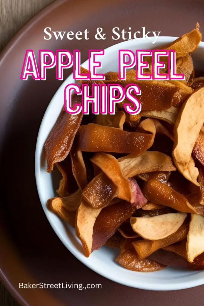 homemade apple peel chips