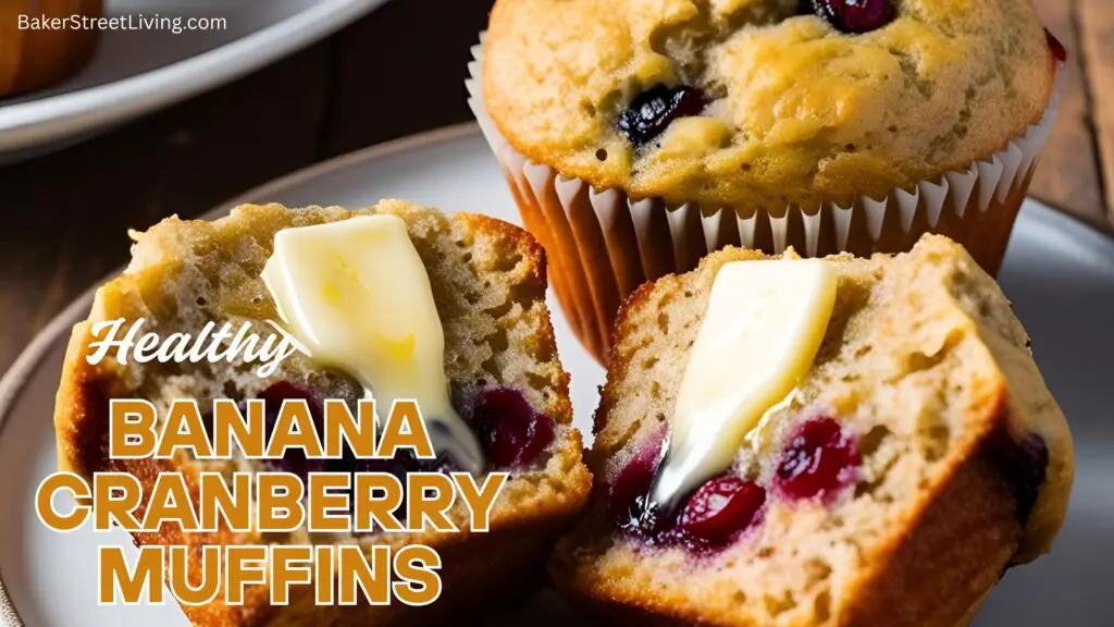 banana muffins with cranberries
