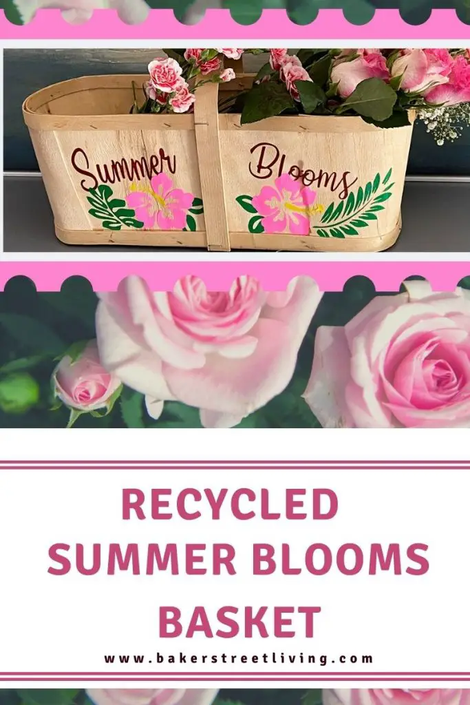 recycled summers blooms basket