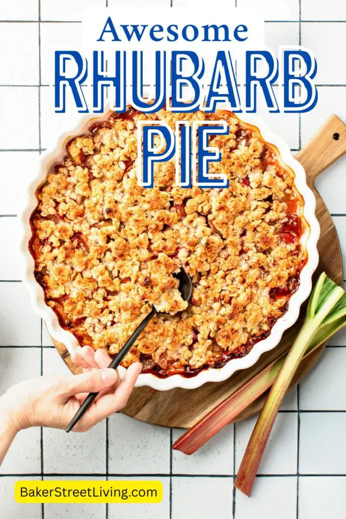 homemade rhubarb pie