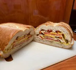 Hero sized stuffed sandwich