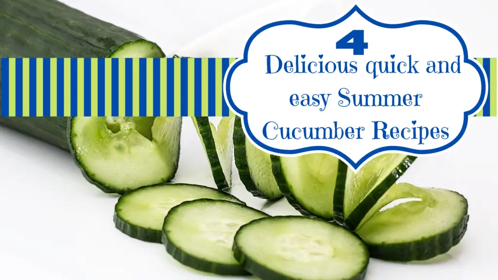 4 delicious cucumber recipes