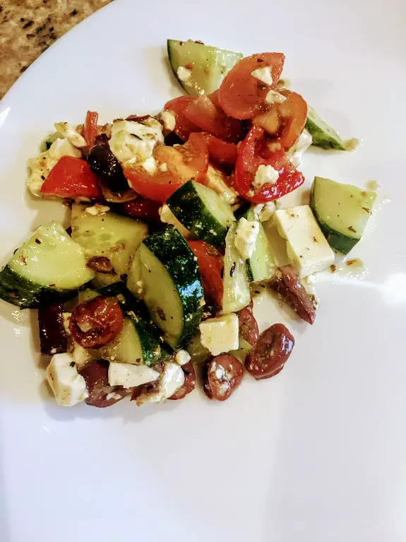 Greek cucumber salad- easy summer cucumber recipes