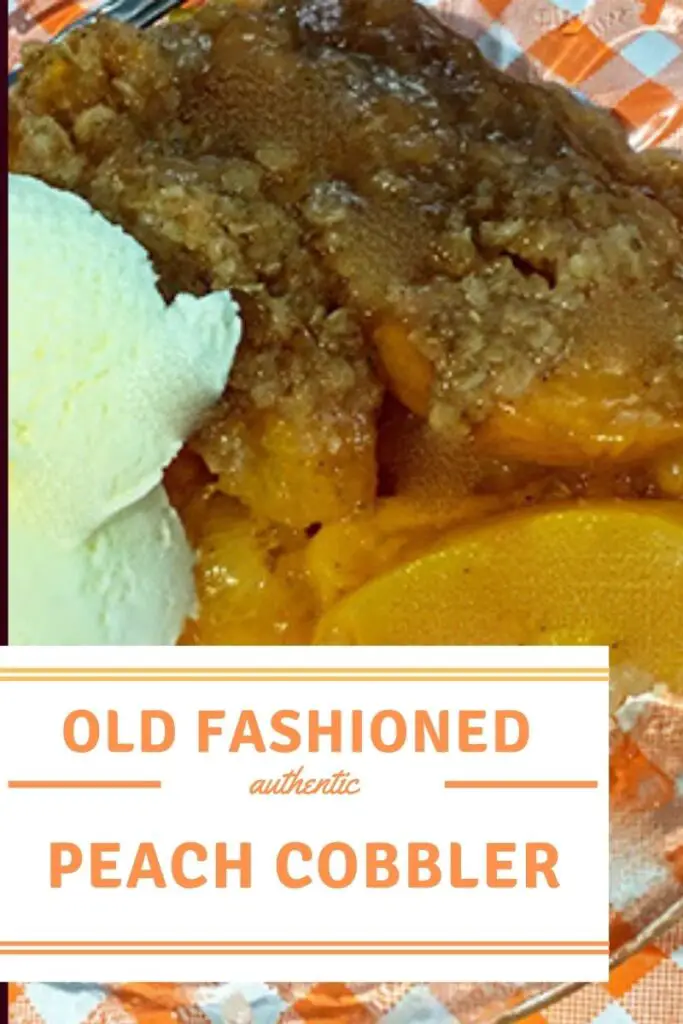 old fashioned peach cobbler recipe