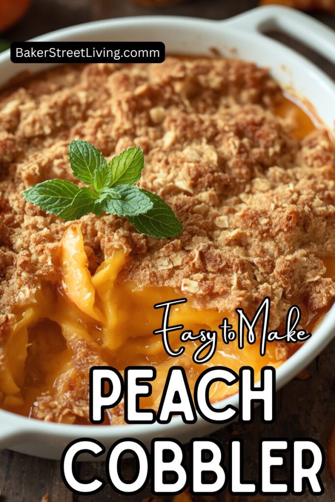 Old Fashioned Peach Cobbler
