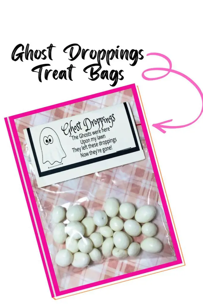 how to make ghost droppings treat bags
