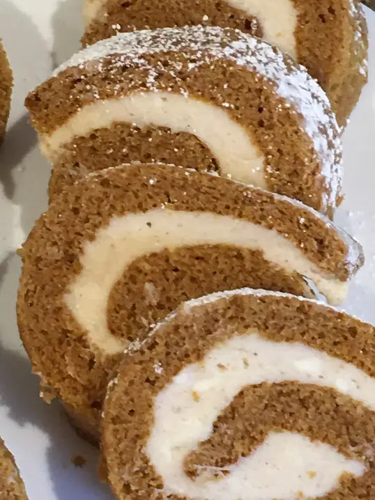 easy to make autumn pumpkin roll cake