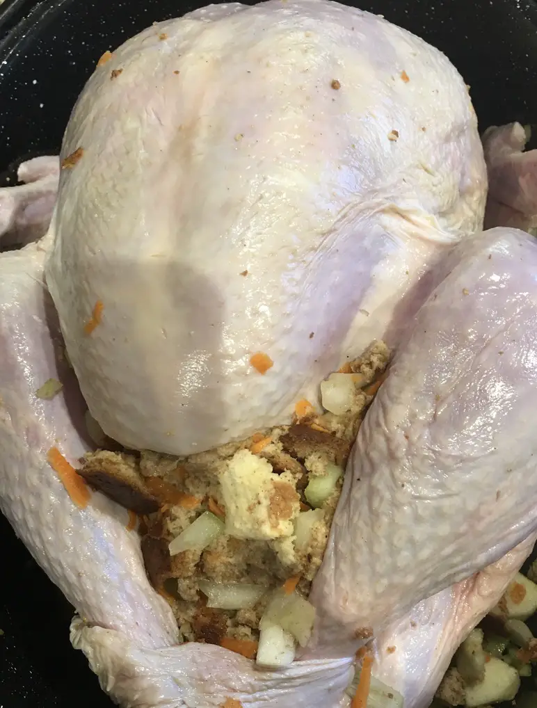roast turkey with Harvest stuffing