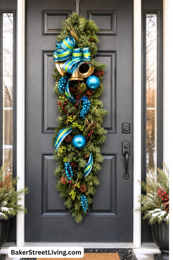 DIY christmas Swag Wreath