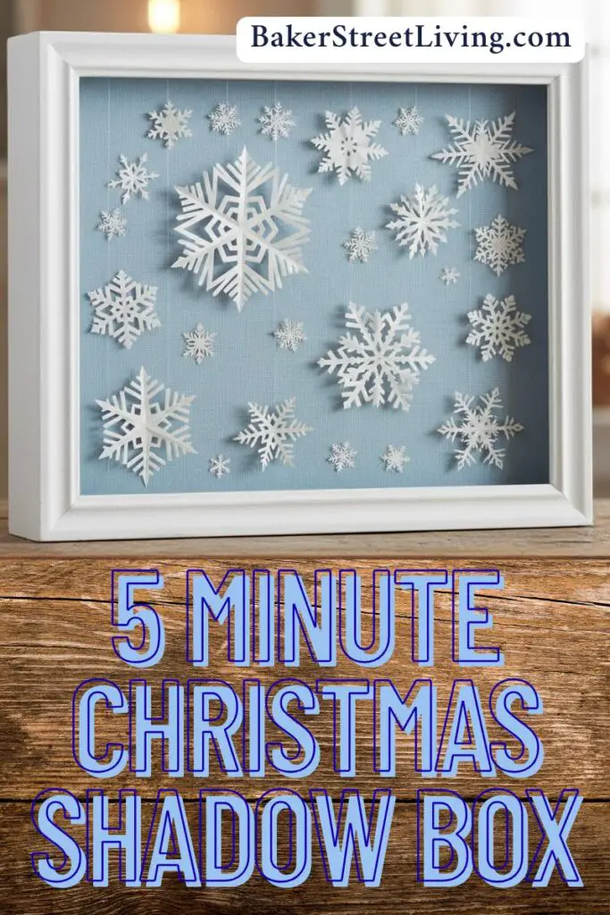 5 minute christmas shadow box