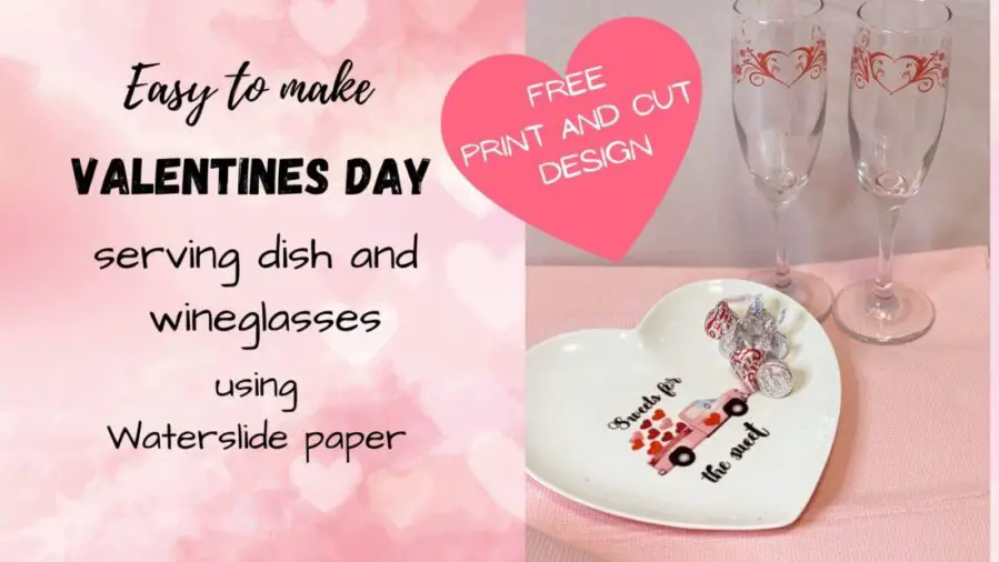 Easy DIY Valentine's day waterslide paper design. - Baker Street Living