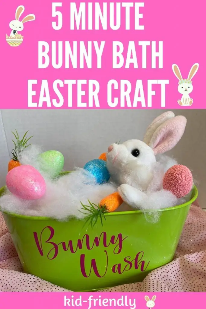 5 minute easter craft bunny wash