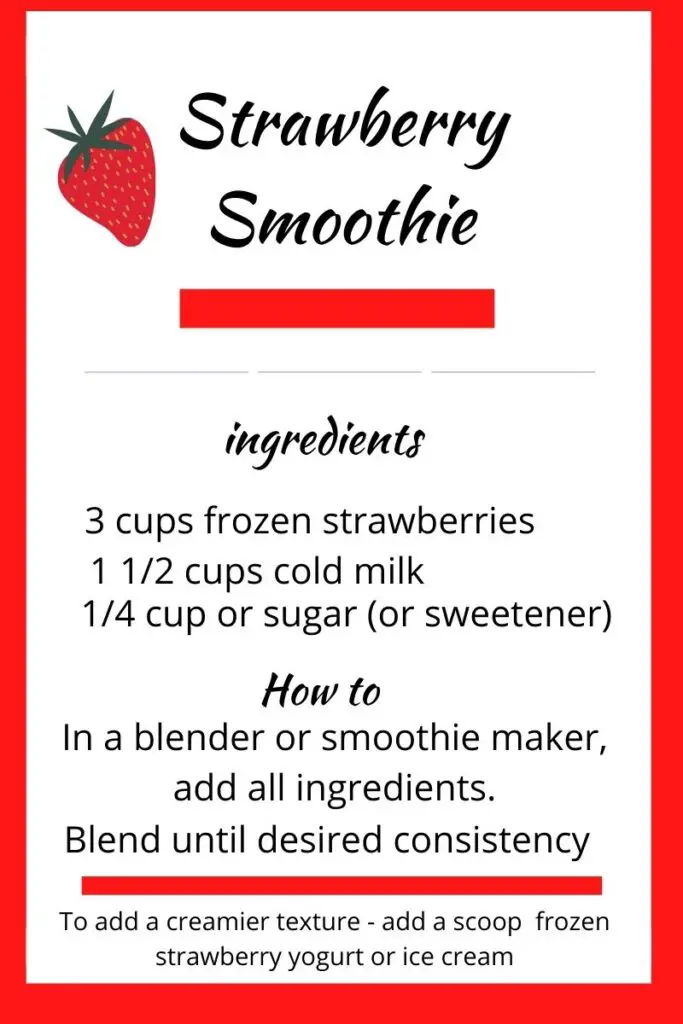 recipe for strawberry smoothie - easy no-fuss way to freeze strawberries