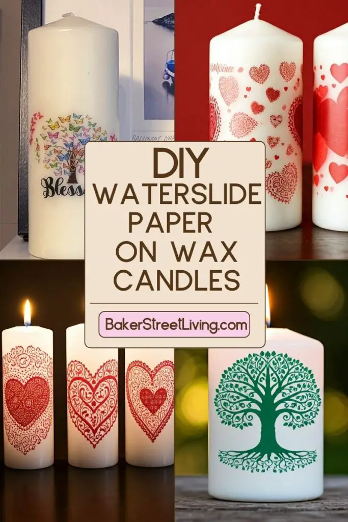 How to Use Waterslide paper on Wax Candles