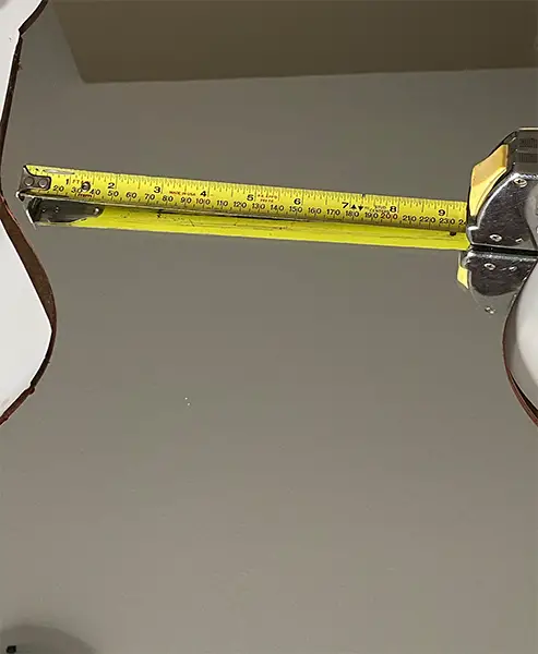 How to make a Halloween Haunted mirror - measure mirror