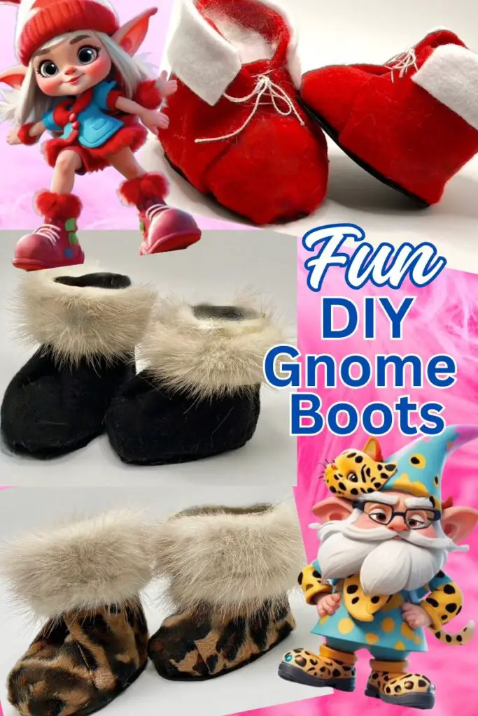 picture of homemade gnome boots