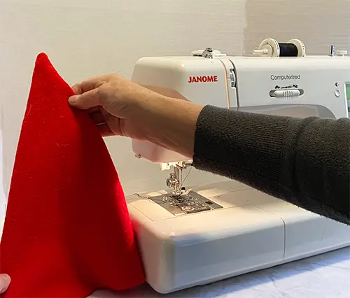 make a standing gnome - sew the hat