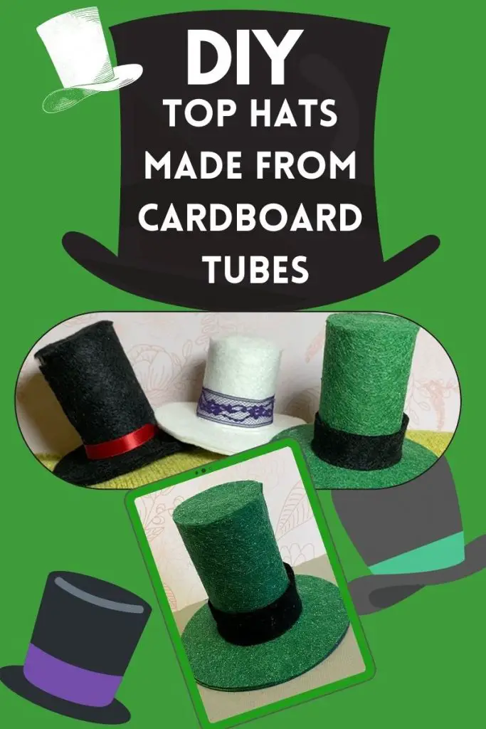 top hats made from cardboard tubes