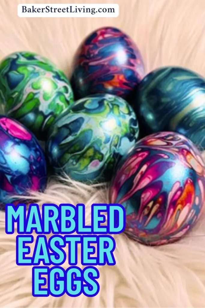 Easy DIY Marbled easter Eggs