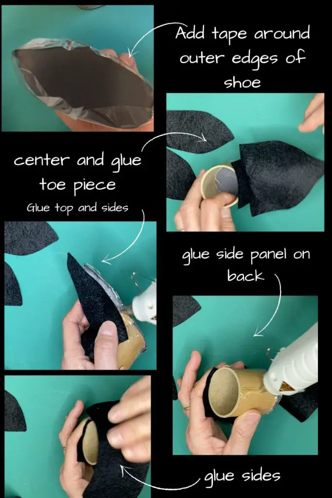 witch shoe pattern steps