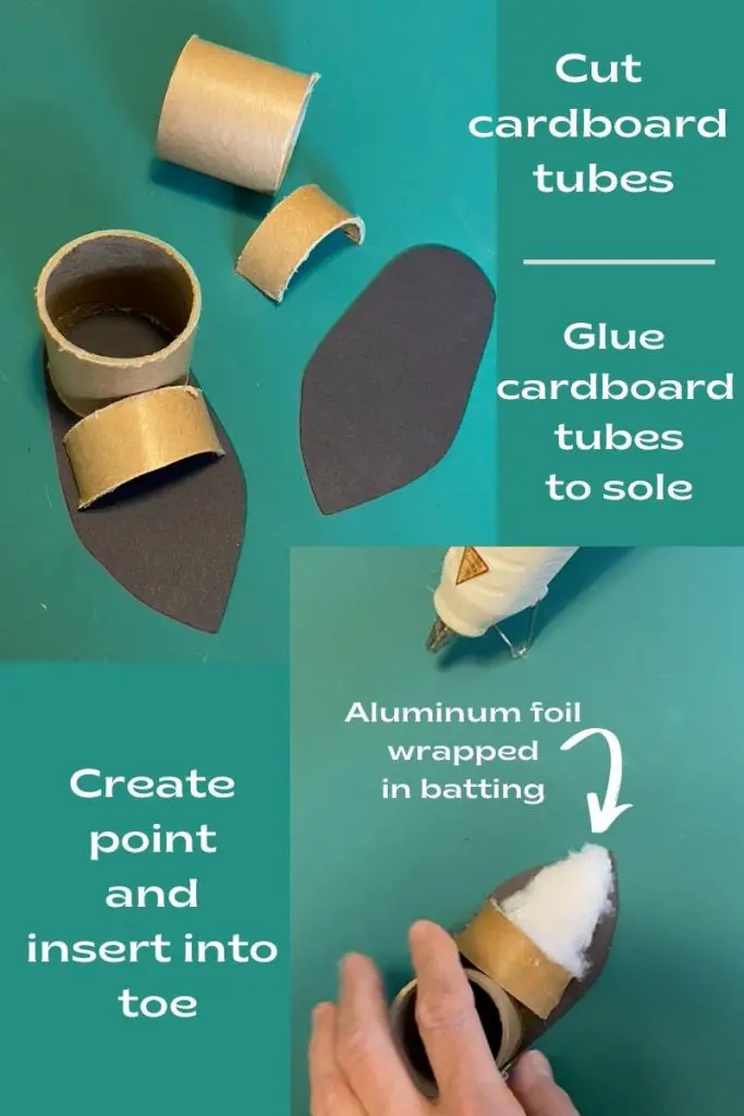 diy witch shoe pattern assembly