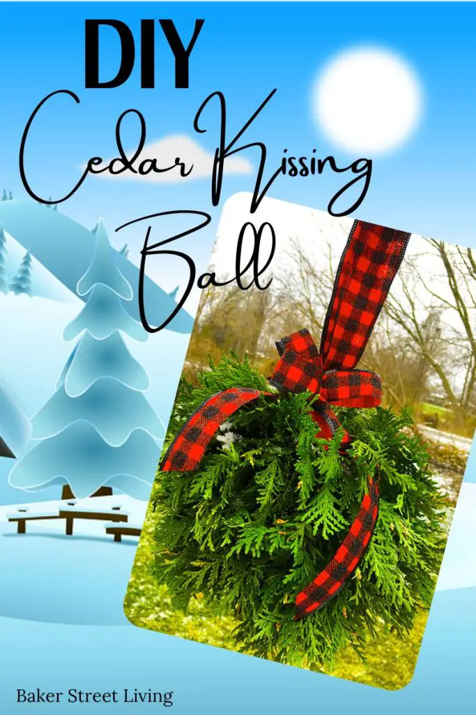 DIY Cedar Kissing Ball