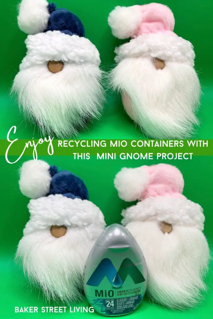 picture of mini gnome ornaments - recylcing project 