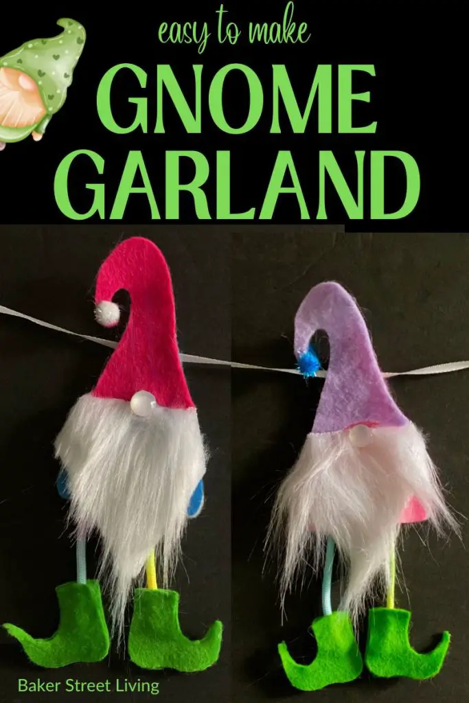 diy Christmas gnome garland