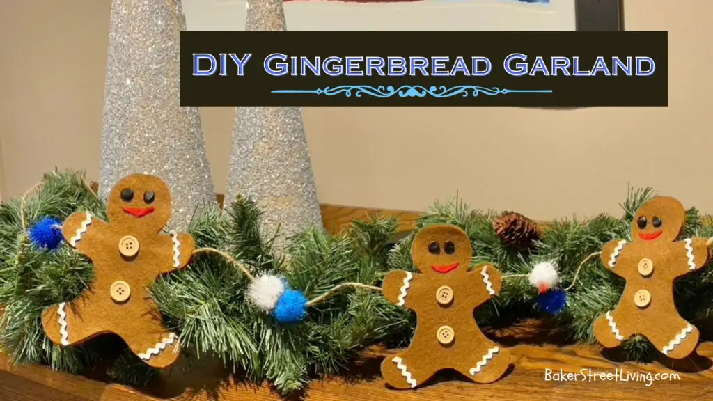 picture of felt gingerbread garland