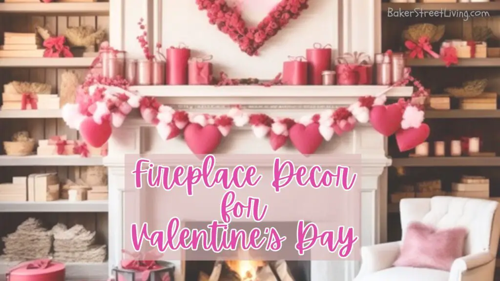 fireplace decor for valentine's day - fireplace decorated for valentines day