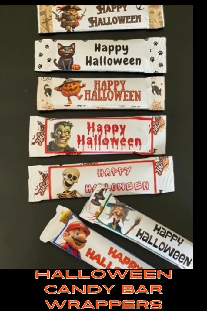 DIY Candy Bar Wrappers for Halloween