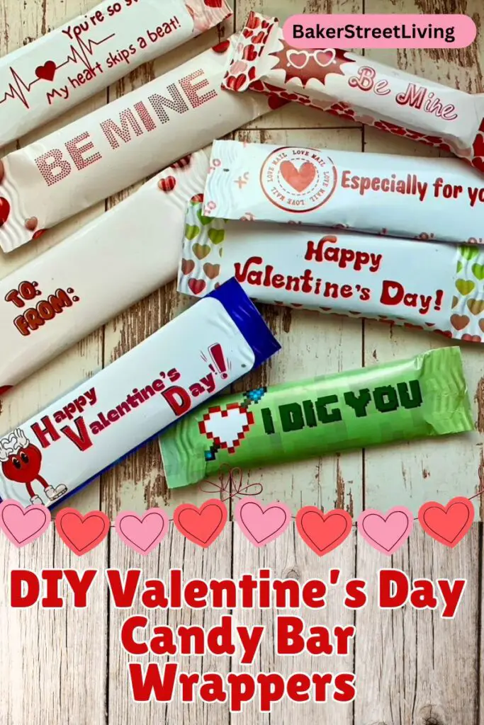 handmade valentine's day candy var wrappers