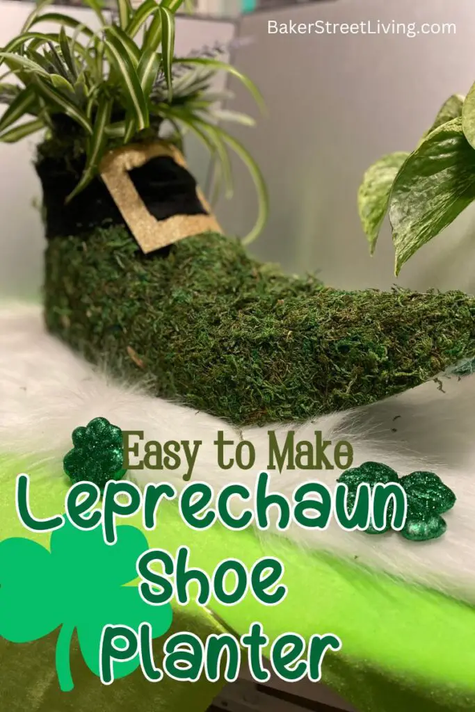 diy leprechaun shoe planter