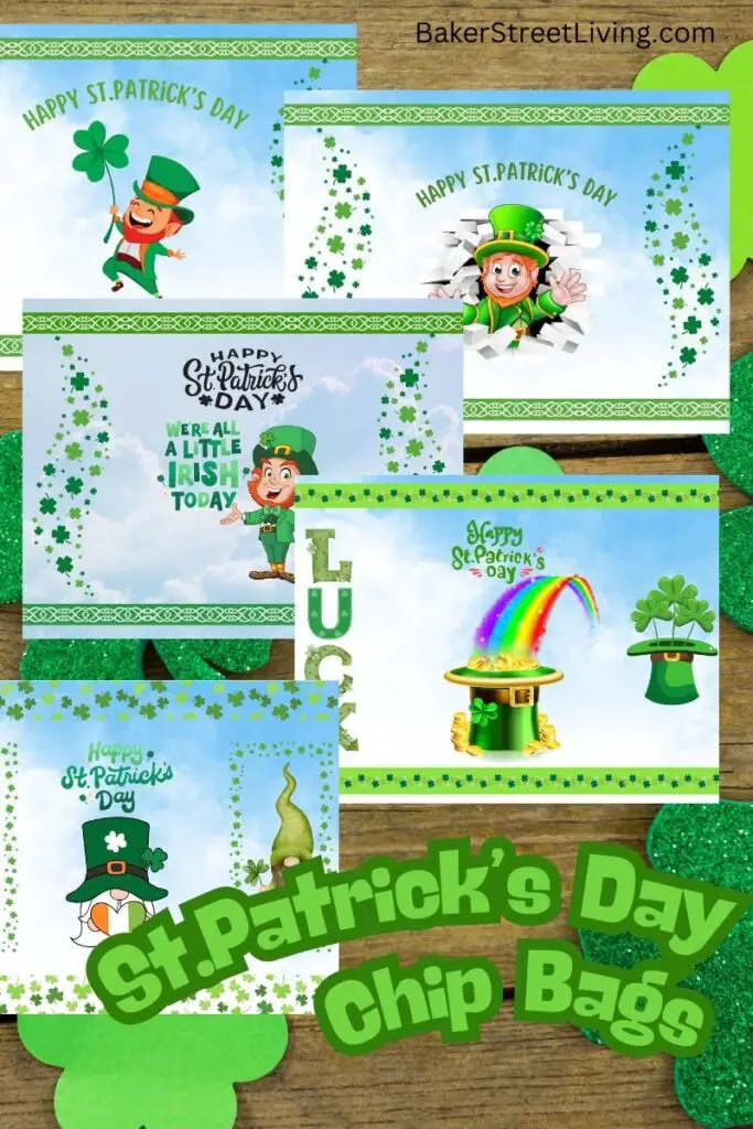 Printable St.Patick's day Chip Bags