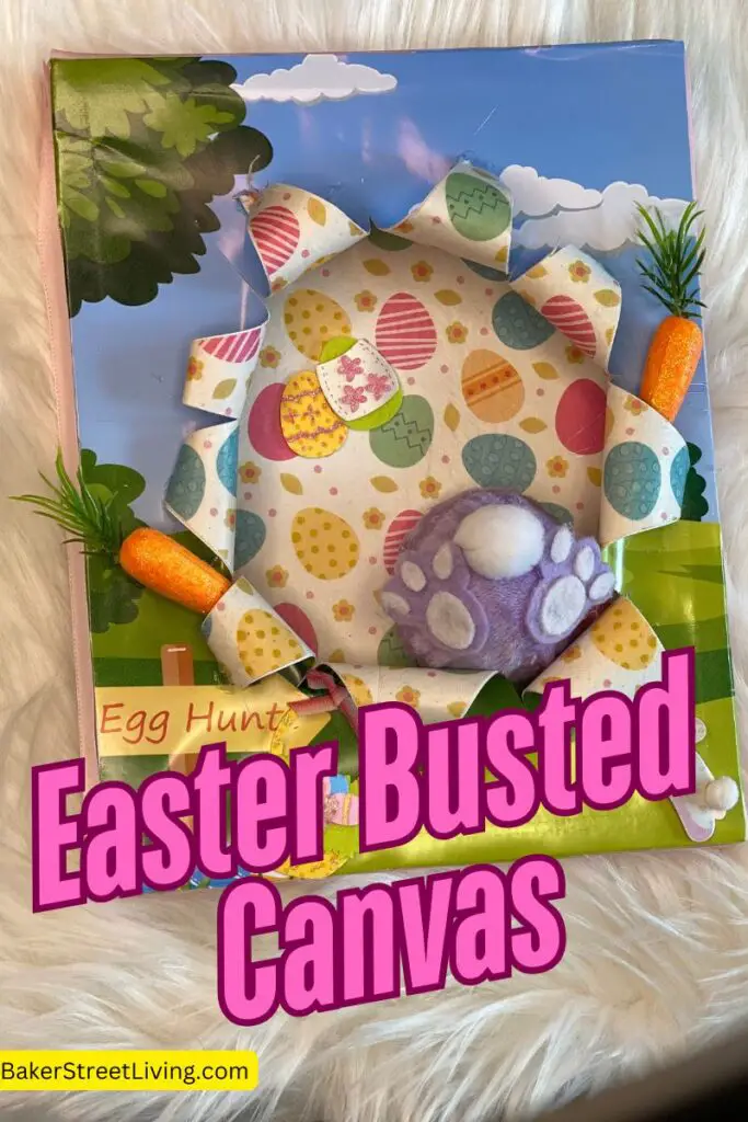 busted easter canvas