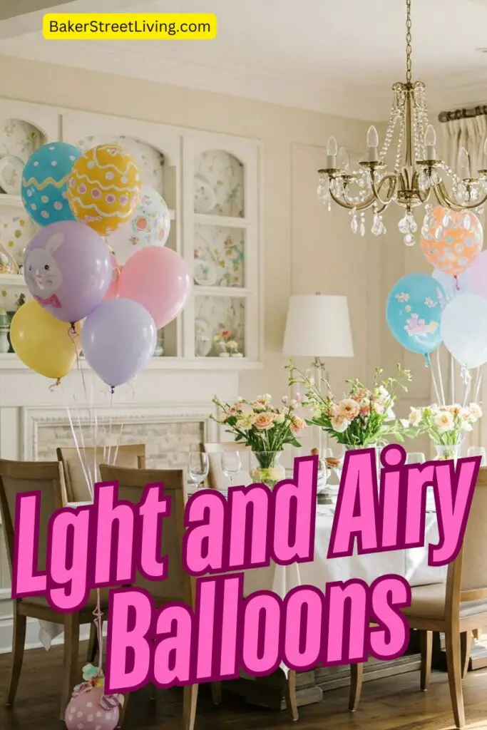 easter ballons in decorating