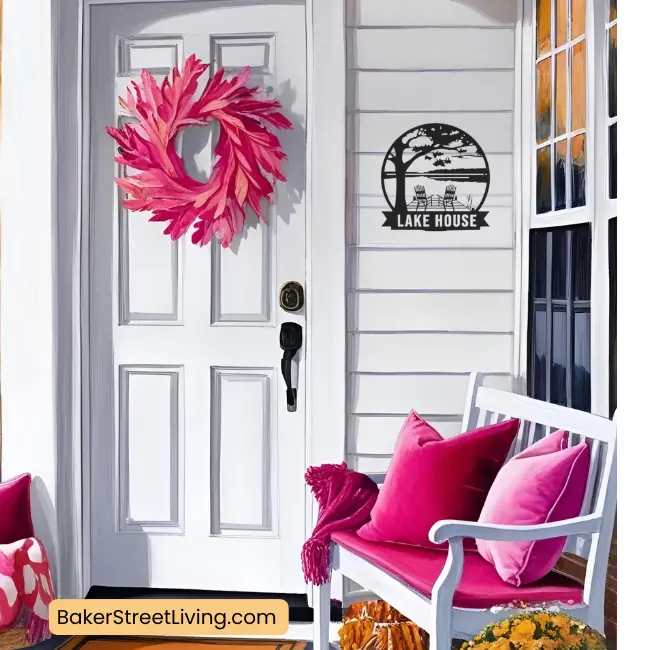 Autumn Front Door Decor Ideas -modern colours