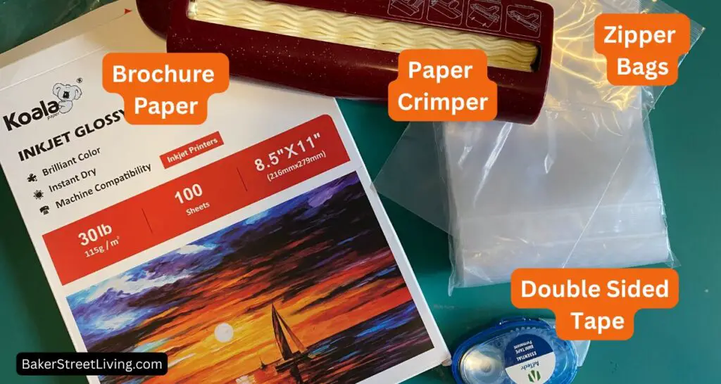 Materials used for printable halloween chip Bags