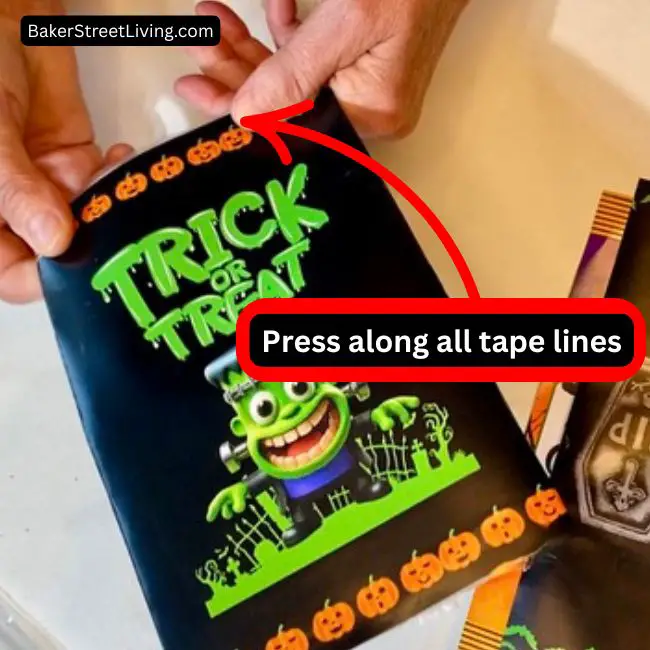 making halloween chip bags
