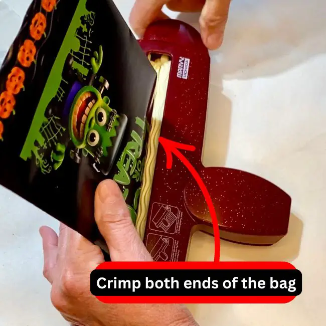 making halloween chip bags