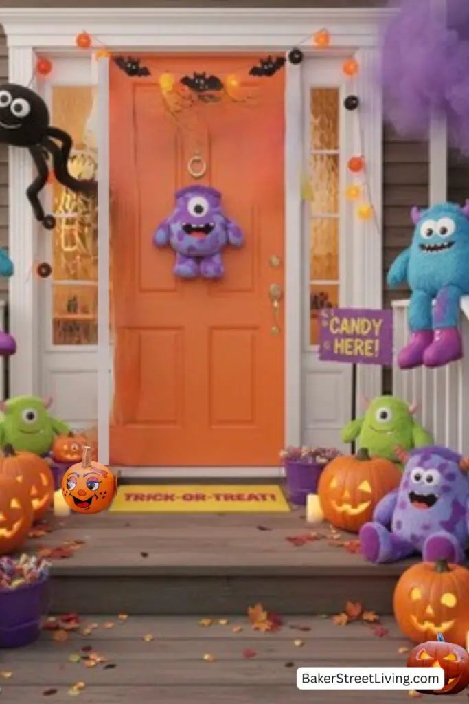 halloween front dorr decorating