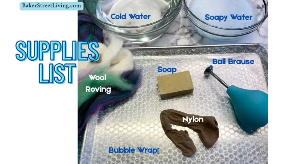 felted soap supplies