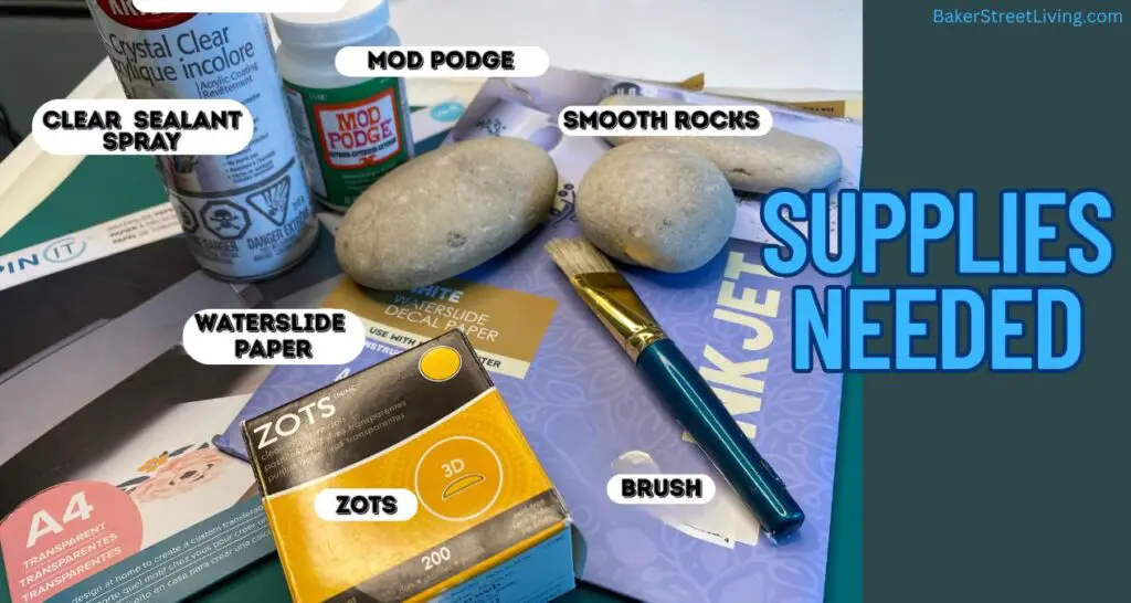 garden marker rocks supplies