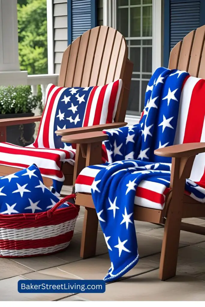 cozy blankets for an evening of fireworks