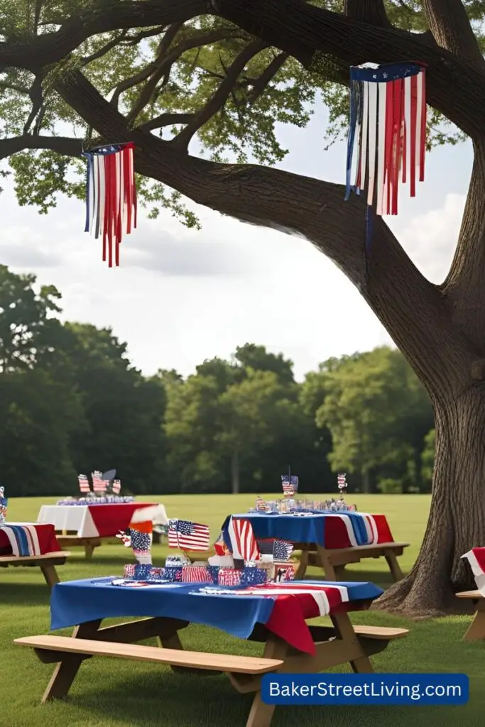 4th of july in the park decorations