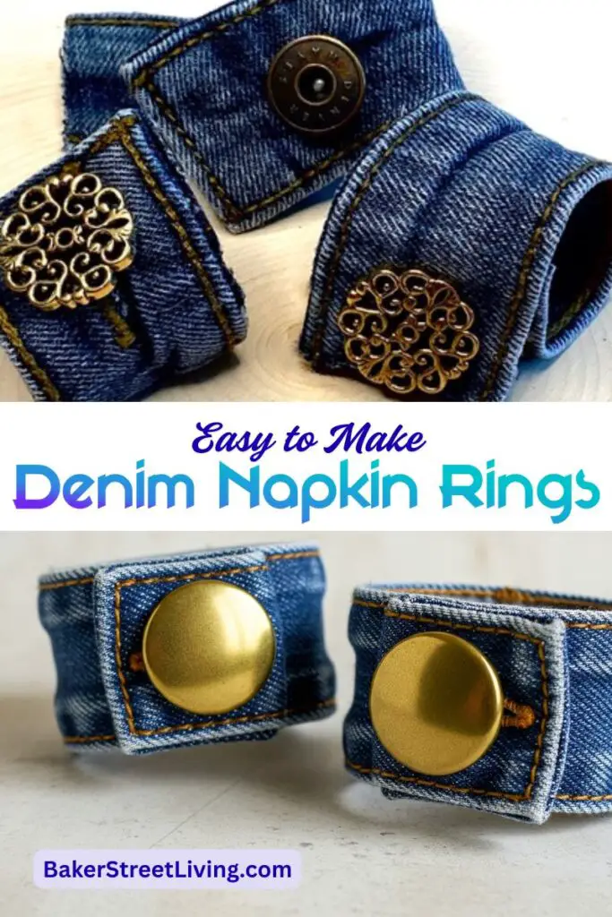 DIY Denim Napkin Rings